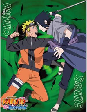 Couverture Naruto Shippuden Sasuke & Naruto 117 x 152 cm