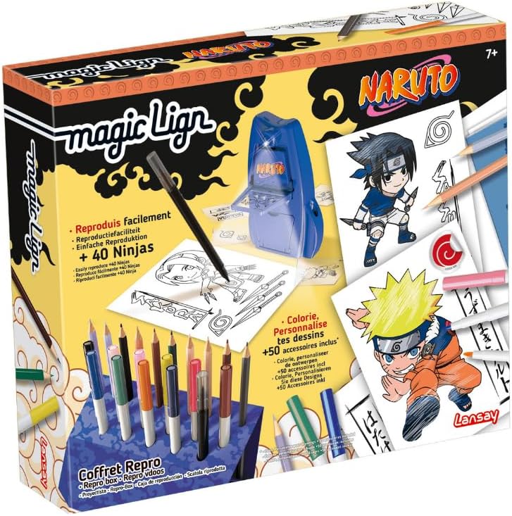 Coffret Magic Lign Naruto avec plus de 100 illustrations à projeter