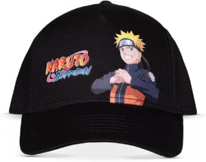 Casquette Naruto noire réglable Large pour homme et garçon