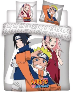 Parure Naruto 3 pièces 240x220 cm avec Sakura et Sasuke
