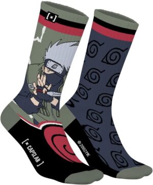 Chaussettes homme Naruto Kakashi en coton, 1 paire