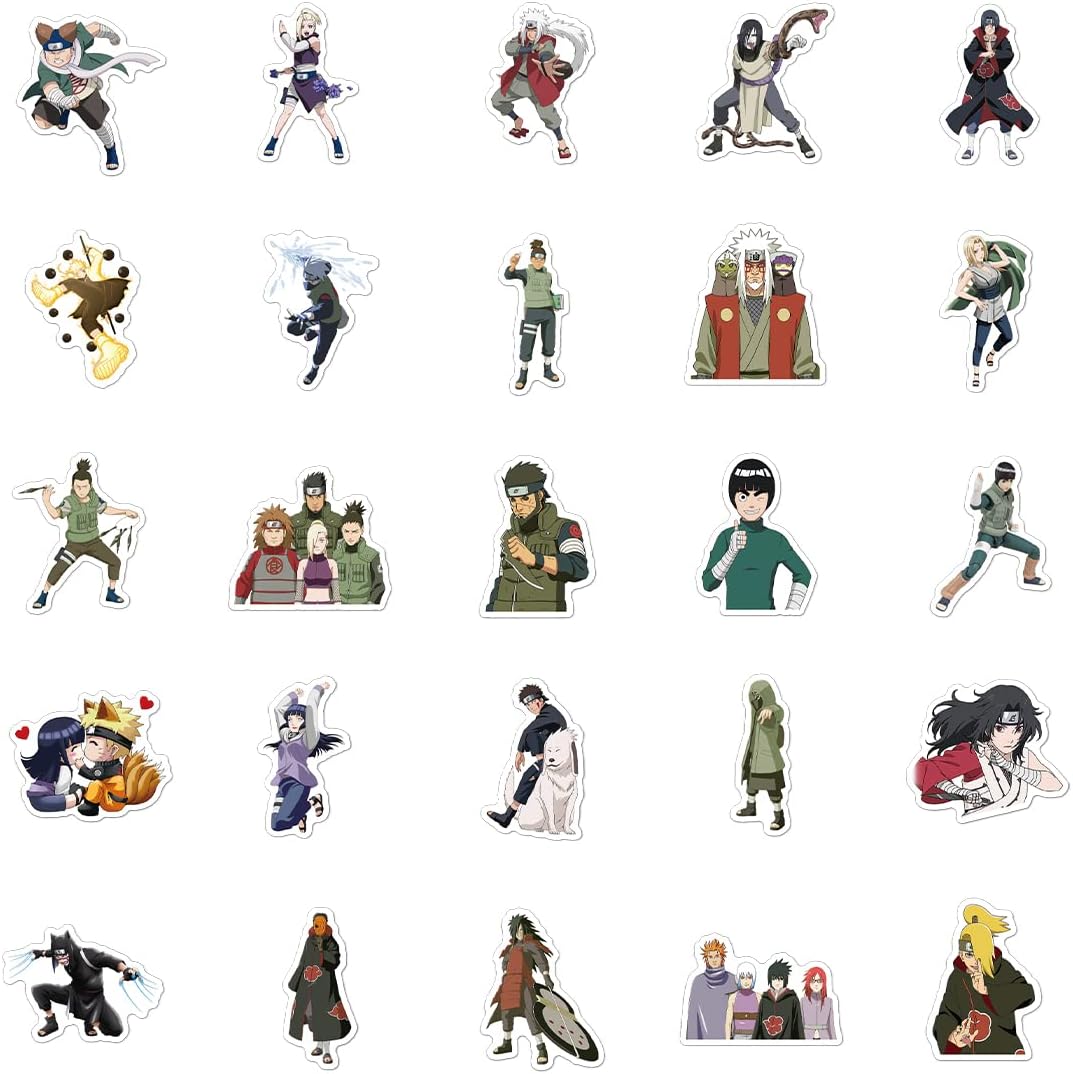 Autocollants Naruto en vinyle imperméables, lot de 100 – Image 3