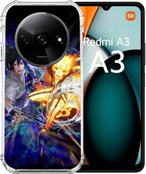 Coque Naruto VS renforcée pour Xiaomi Redmi A3 avec contour en TPU