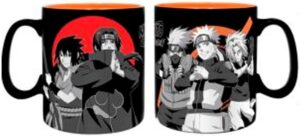 Mug Naruto Shippuden groupe noir et blanc 460 ml