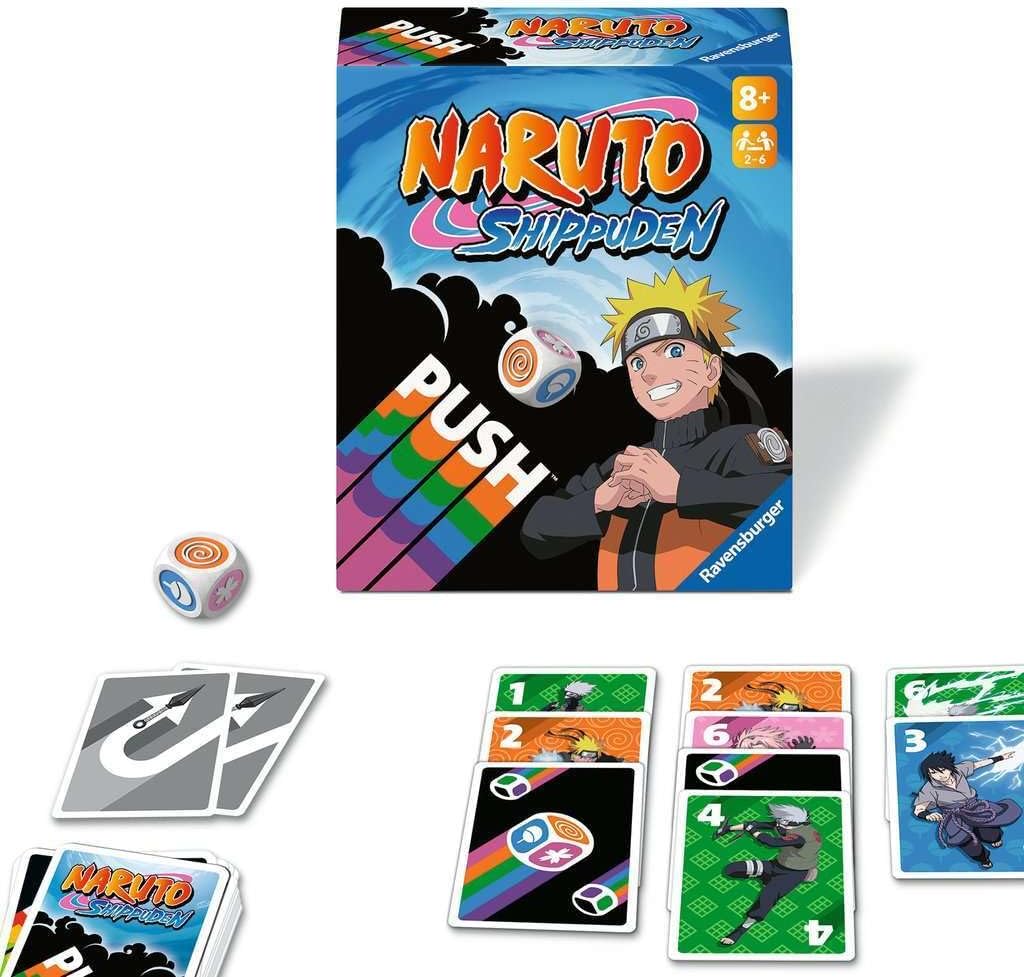 Jeu de cartes Naruto Shippuden Push Ravensburger 22888, de 2 à 6 joueurs – Image 4