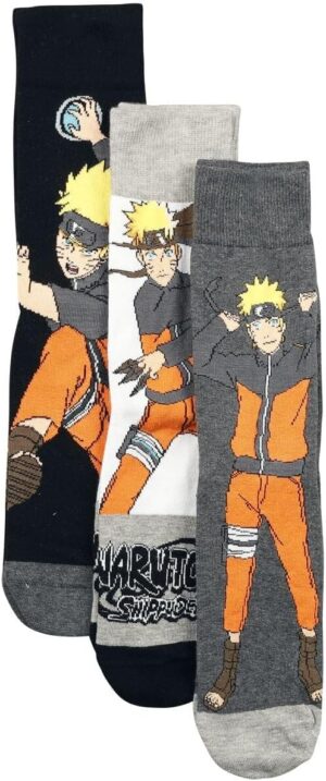 Chaussettes multicolores Naruto Shippuden Uzumaki taille 46
