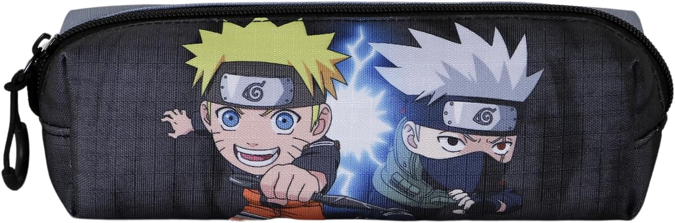 Trousse carrée Naruto Fan 2.2 Kid grise – Image 2