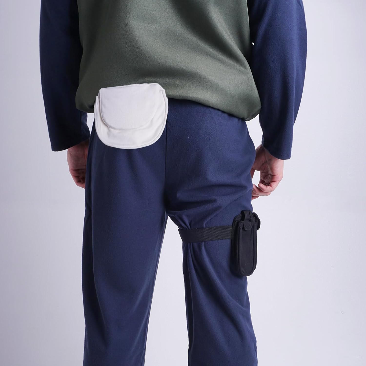 Set Naruto Kakashi avec étui à shuriken et sac banane en 100% coton – Image 7