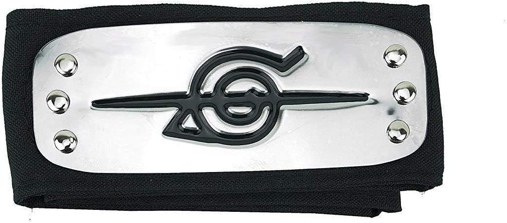 Bandeau Naruto noir anti Konoha pour cosplay Itachi