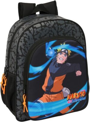 Sac à dos Naruto noir scolaire adaptable au chariot