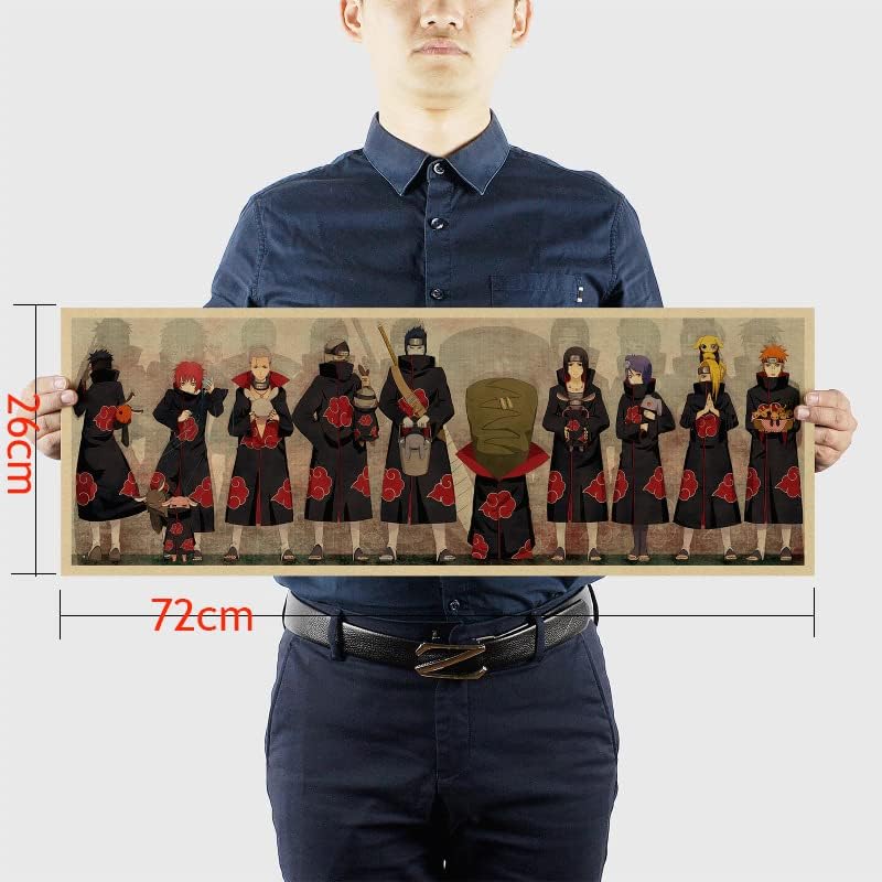 Lot de 3 affiches Naruto style B en papier kraft – Image 5