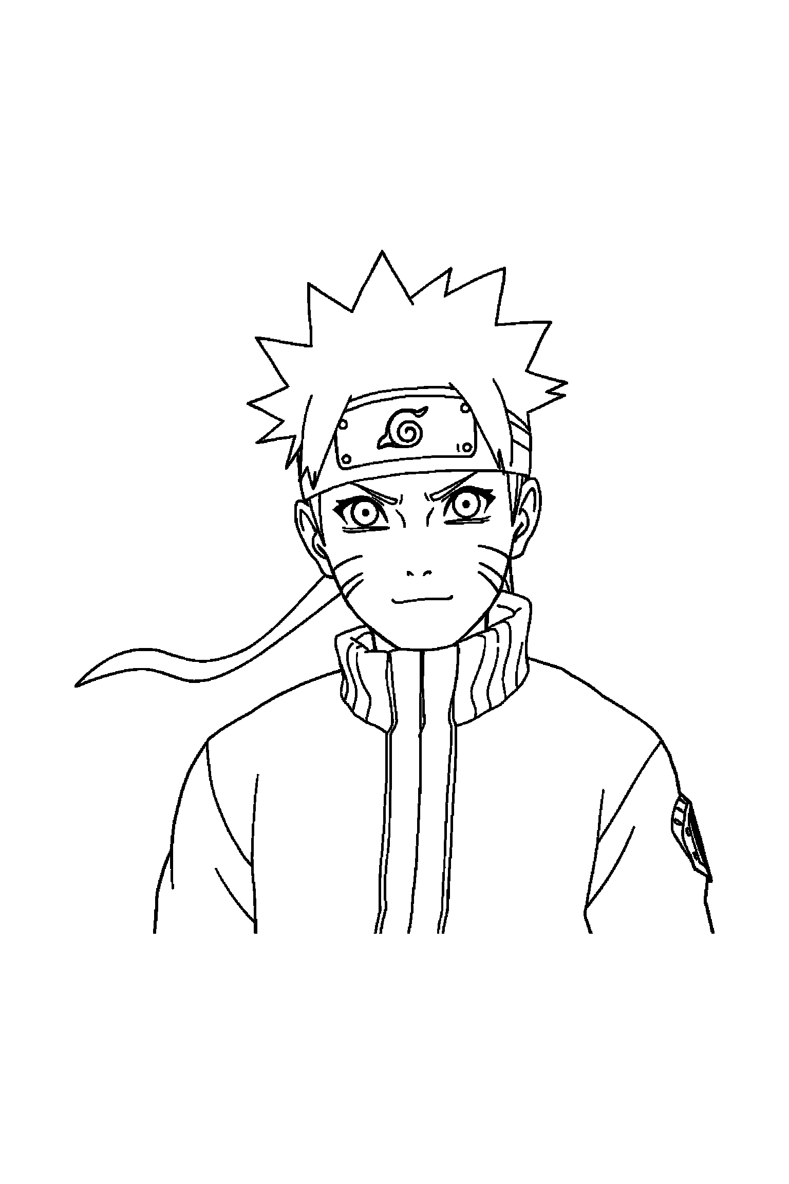 Coloriage Naruto gratuit à imprimer - poster A4 détaillé de Naruto avec mandala tourbillons Coloriage Naruto gratuit à imprimer : poster A4 détaillé de Naruto avec mandala tourbillons