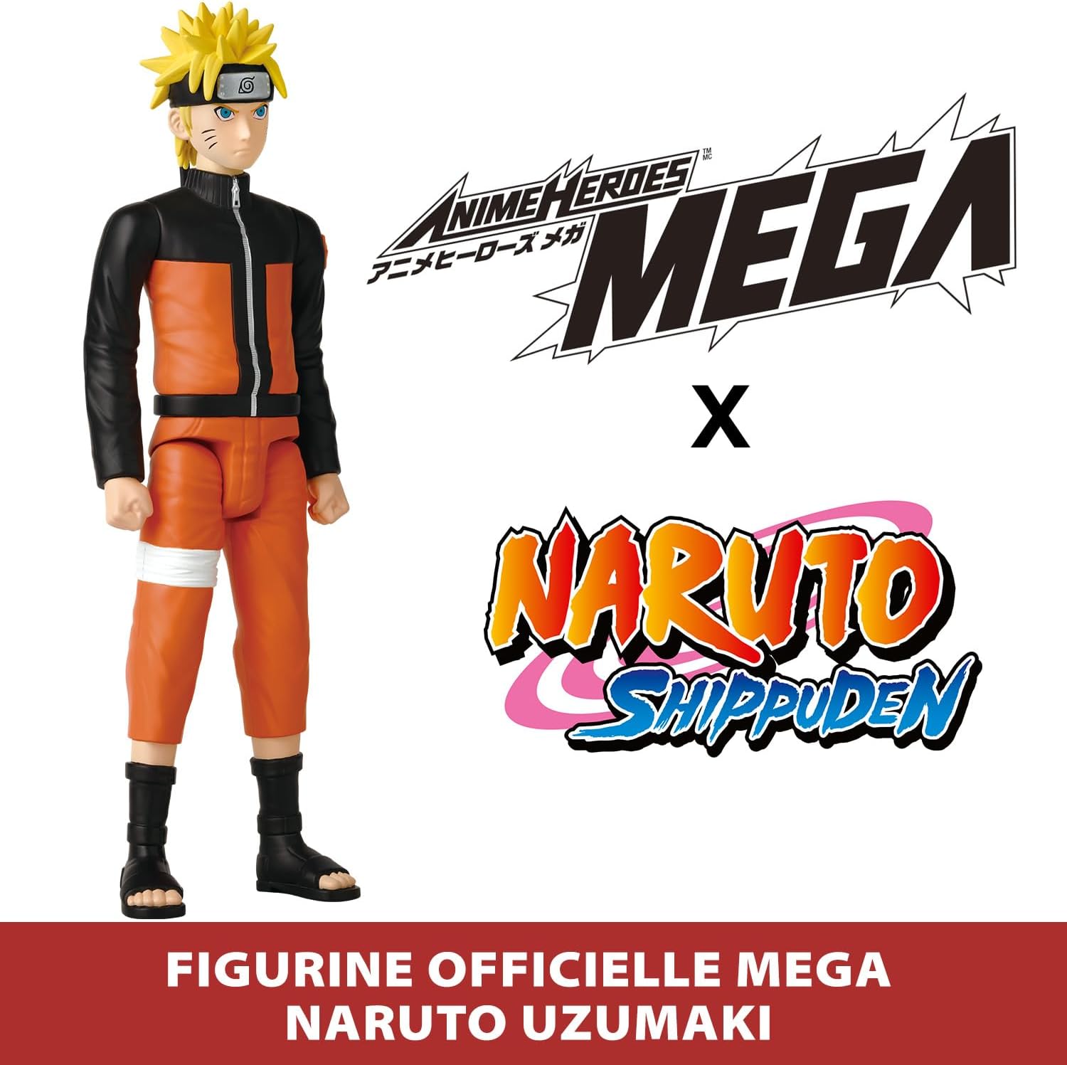 Figurine articulée Naruto Uzumaki 30 cm Anime Heroes Mega – Image 2