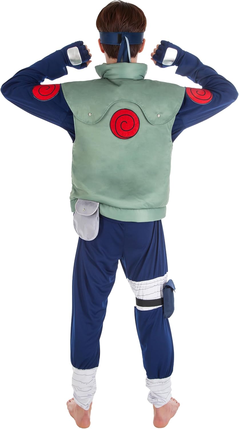 Costume homme Naruto Kakashi vert et bleu taille XL – Image 2