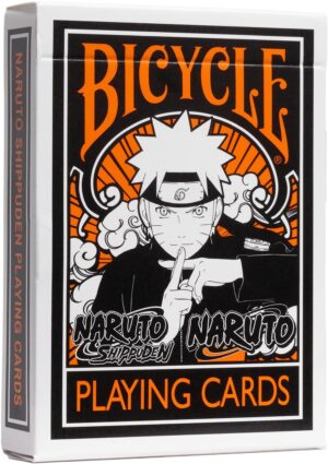 Naruto Bicycle - Jeu de 54 cartes format Poker, vert et orange