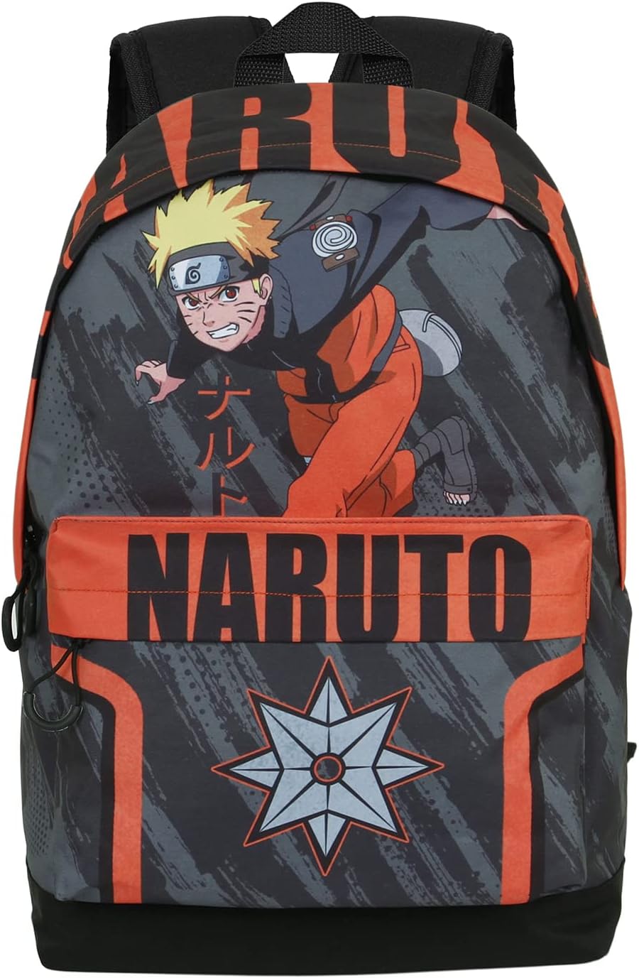 Sac à dos Naruto Shuriken HS FAN 2.0 gris avec poche avant – Image 2