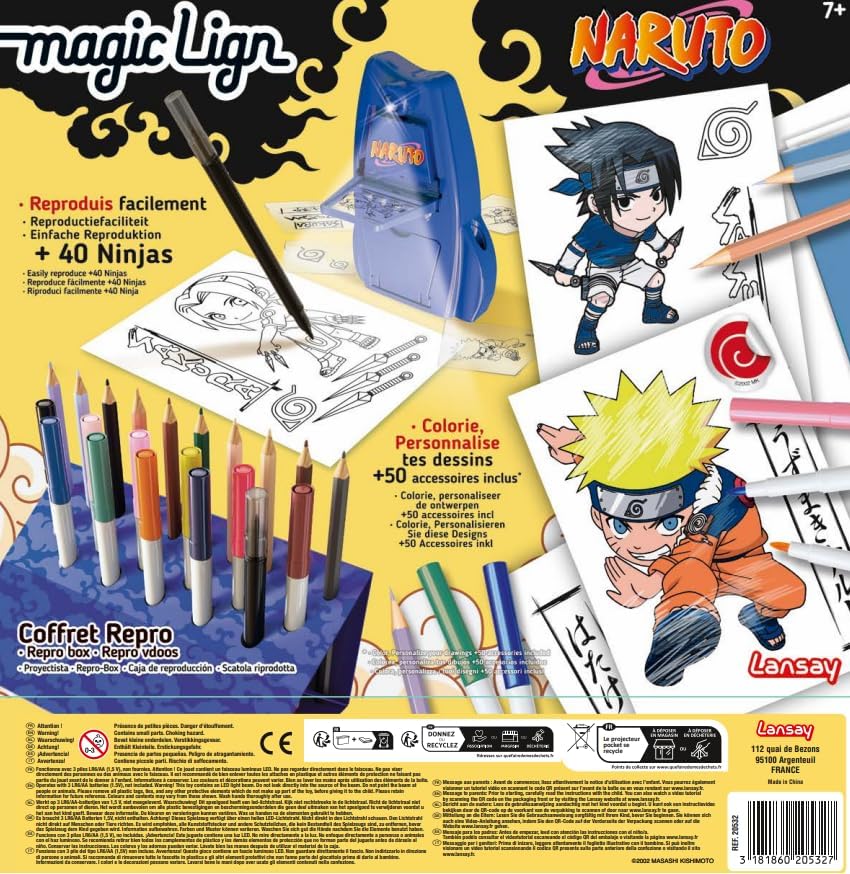 Coffret Magic Lign Naruto avec plus de 100 illustrations à projeter – Image 2