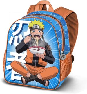 Sac à dos Naruto Ramen bleu petit format avec relief 3D