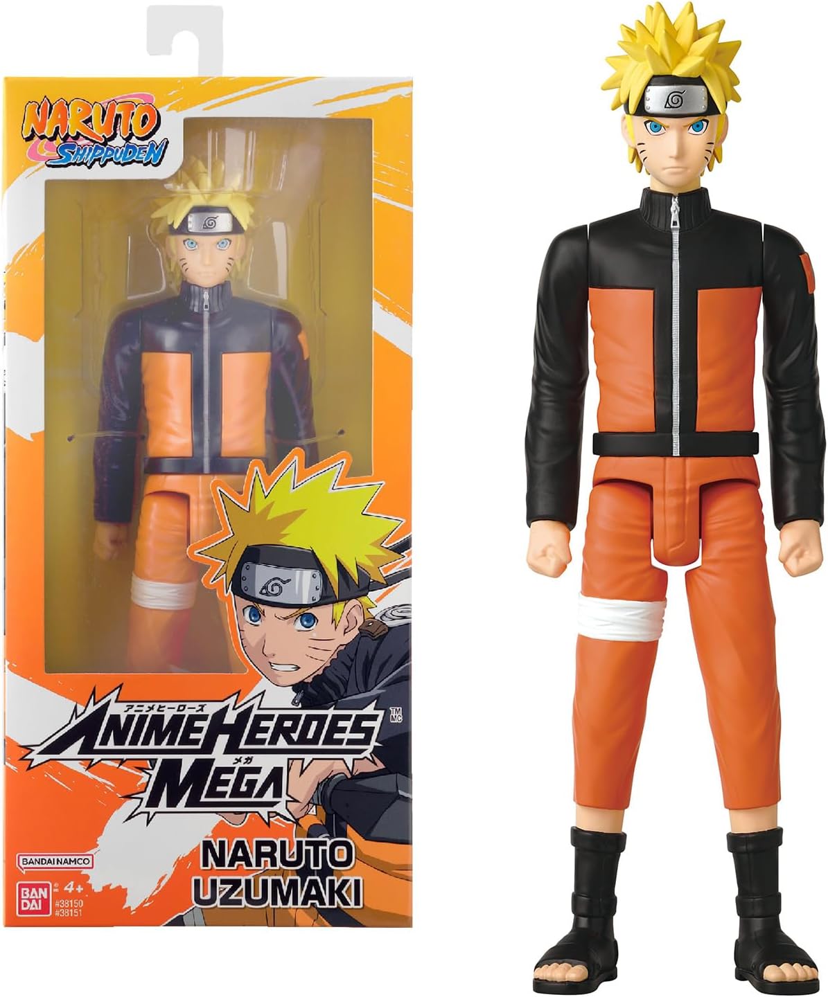 Figurine articulée Naruto Uzumaki 30 cm Anime Heroes Mega