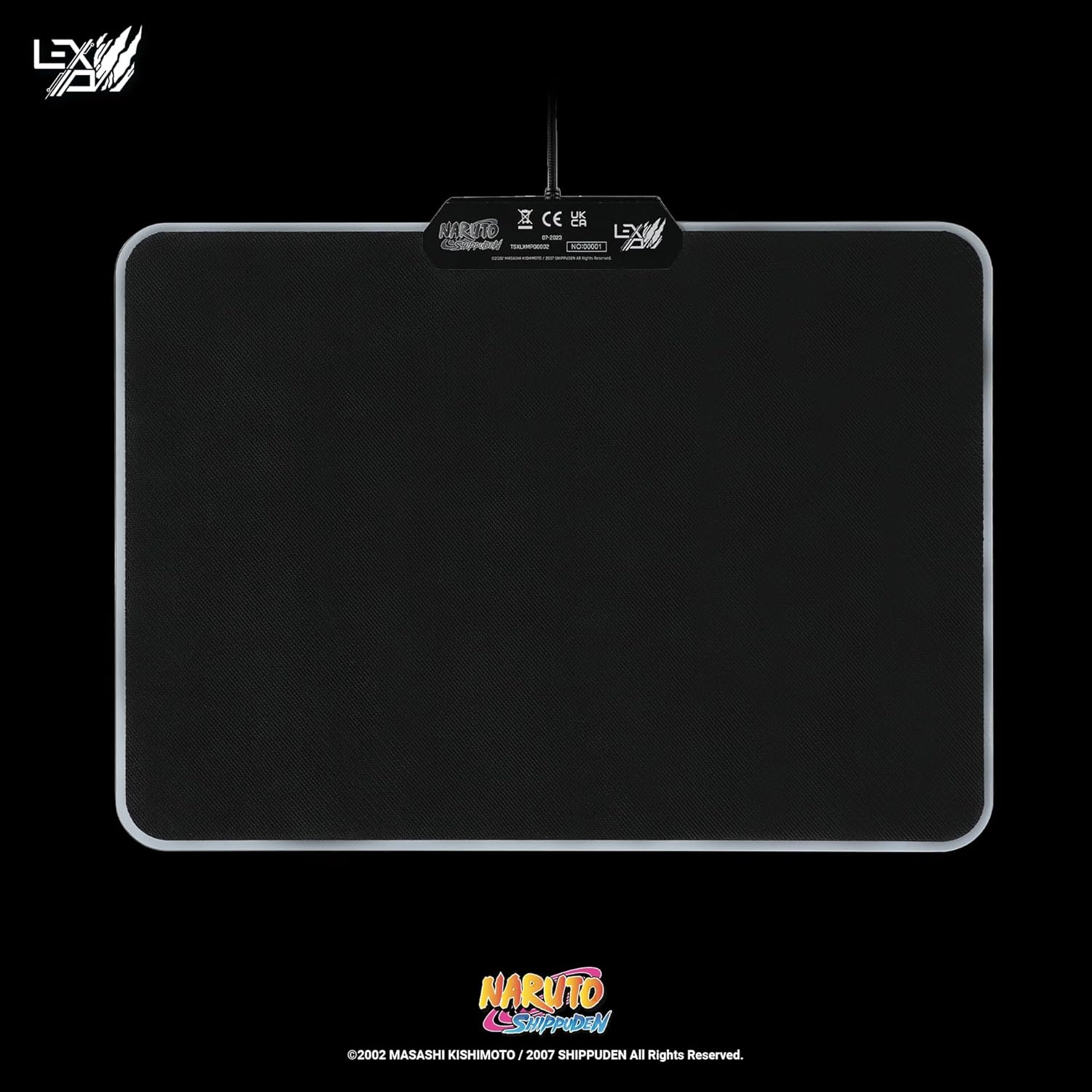 Tapis de souris Naruto Shippuden Sasuke LED rigide Lexip x Tsume – Image 4