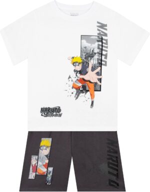 Ensemble Naruto garçon avec T-shirt à imprimé dos et short