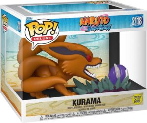 Kurama Funko Pop! Deluxe en vinyle 9,5 cm, brille dans le noir - Naruto Shippuden