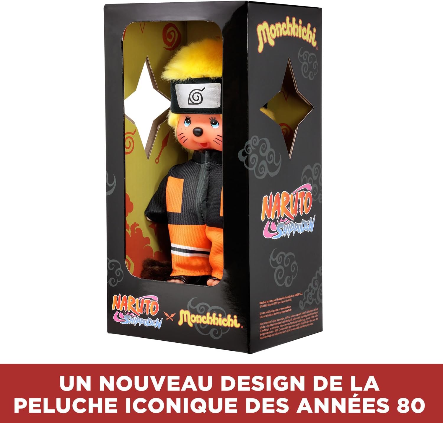 Peluche Monchhichi Naruto Shippuden 20 cm, esprit années 80 – Image 4