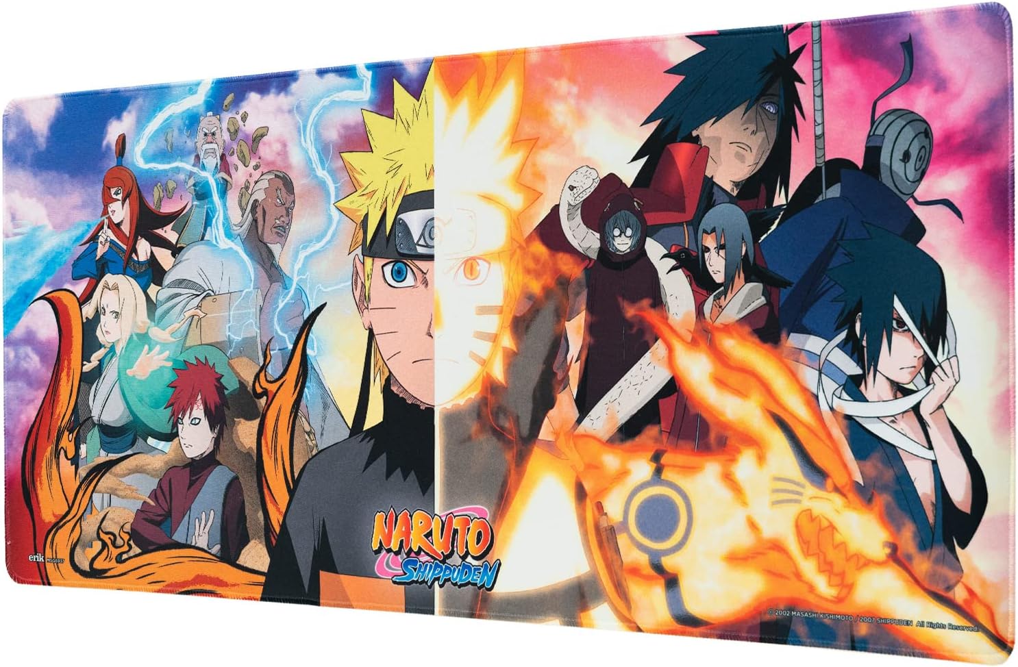 Tapis de souris XXL Naruto Shippuden 80 x 35 pour bureau
