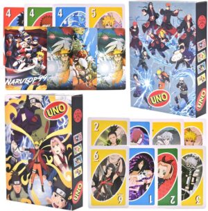 Jeu de cartes Naruto, lot de 2 avec 112 cartes