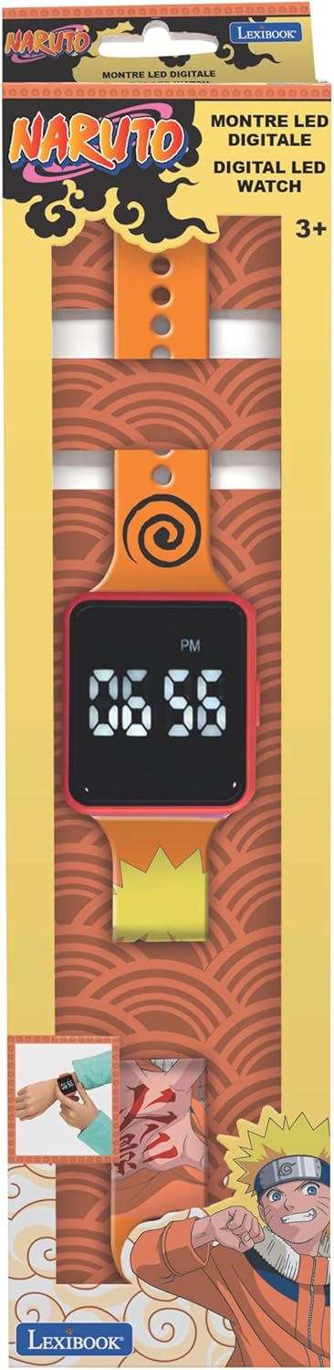 Montre digitale Naruto orange avec affichage 12 ou 24 h, DMW060NA – Image 5