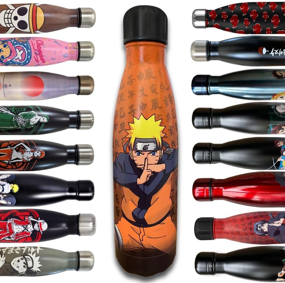 Gourde isotherme 500 ml Naruto Shippuden en acier inoxydable