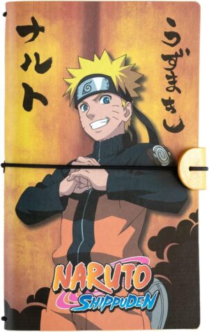 Carnet de notes 2 en 1 Naruto Shippuden en simili cuir