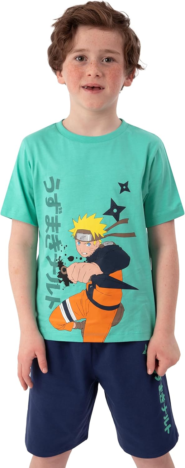 Pyjama court Naruto garçon en coton à manches courtes – Image 2