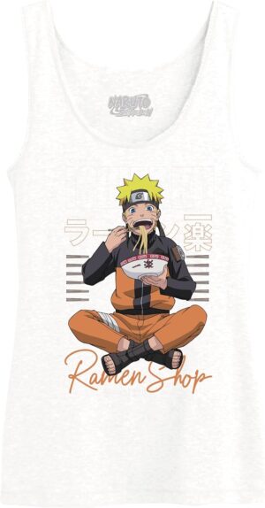 Débardeur femme Naruto Shippuden Ramen Shop WONASHITK010 blanc