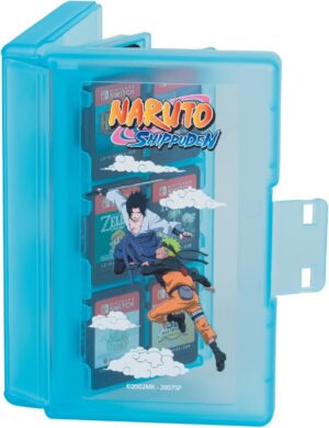 Boîtier Naruto Shippuden Naruto et Sasuke pour cartouches Nintendo Switch 2, 24 rangements