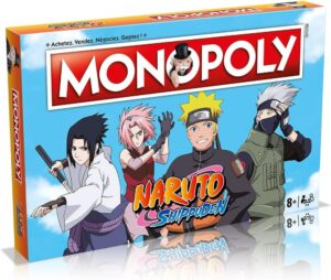 Monopoly Naruto Shippuden en français, jeu de société familial 2 à 6 joueurs dès 8 ans