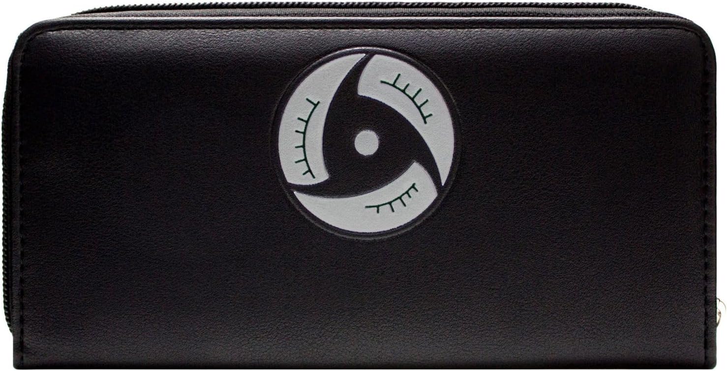 Pochette porte-cartes Naruto Itachi Akatsuki Sharingan noire – Image 4