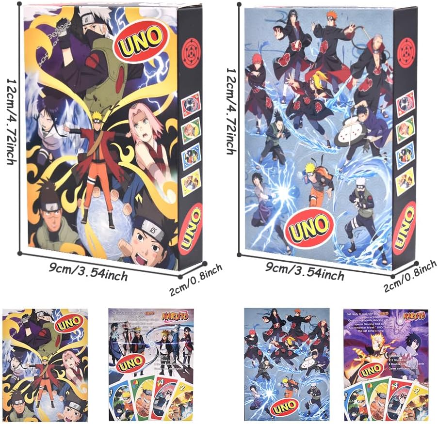 Jeu de cartes Naruto, lot de 2 avec 112 cartes – Image 2