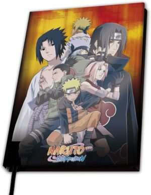 Cahier A5 Naruto Shippuden Groupe Konoha en carton