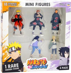 Naruto Shippuden Coffret 6 mini figurines avec 1 rare cachée PMN2060