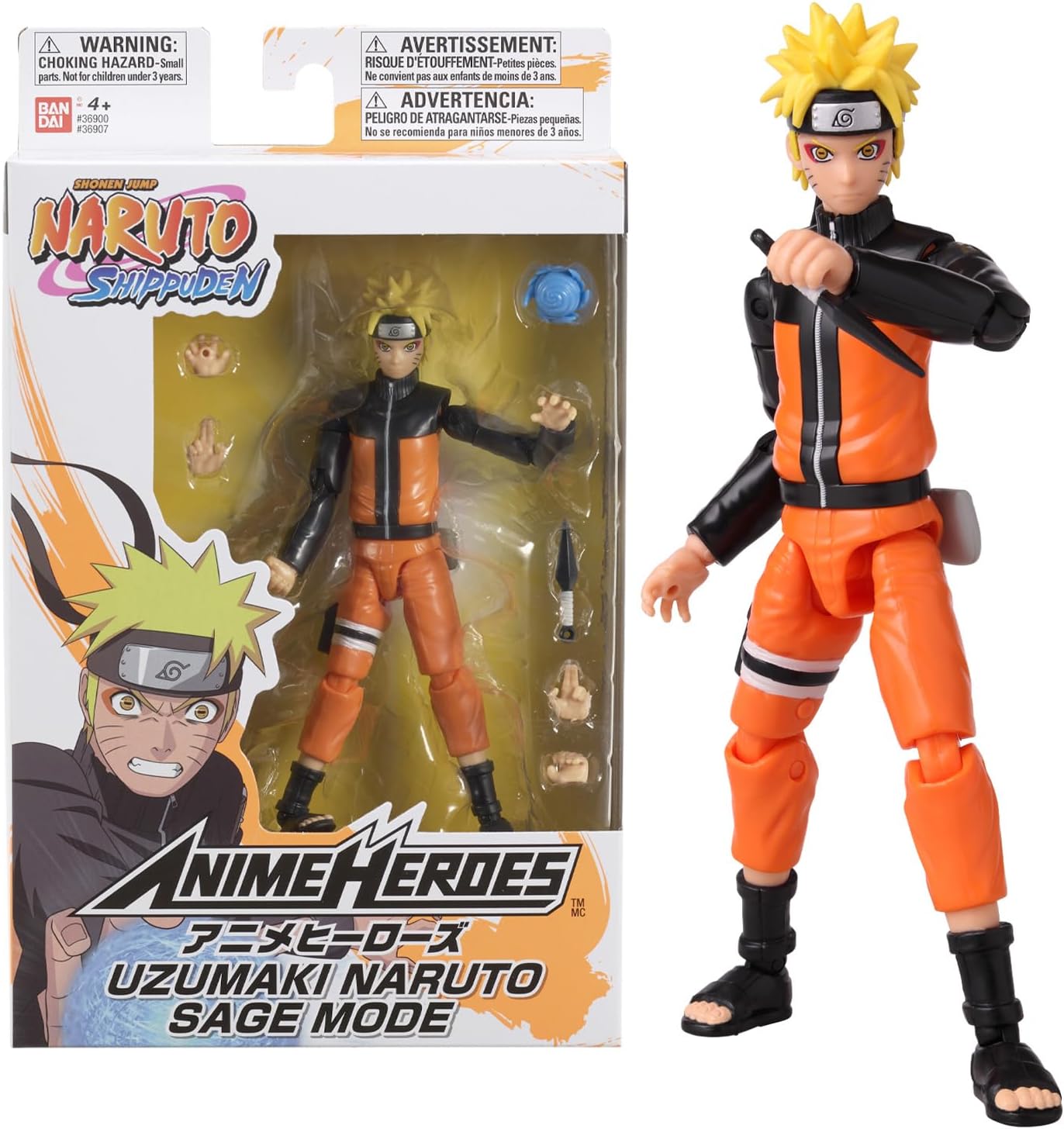 Figurine articulée Naruto Uzumaki Mode Ermite 17 cm - Naruto Shippuden