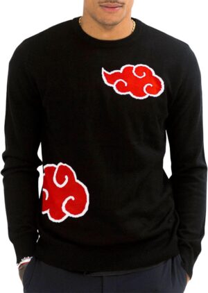 Pull-over Naruto Akatsuki Cloud noir pour homme