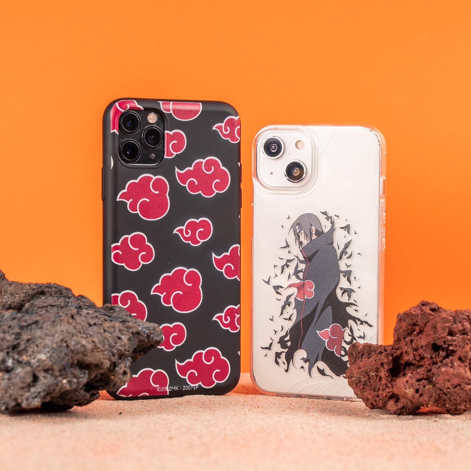 Coque Naruto Akatsuki en silicone liquide noir pour iPhone – Image 3