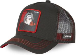 Casquette trucker noire Itachi de Naruto par Capslab