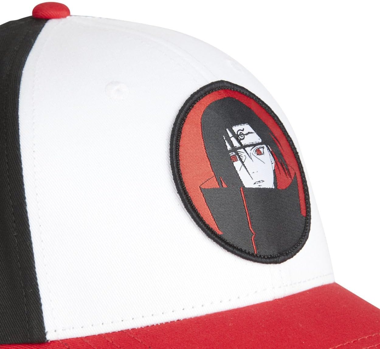 Casquette baseball Naruto Itachi Akatsuki blanc/noir/rouge – Image 3