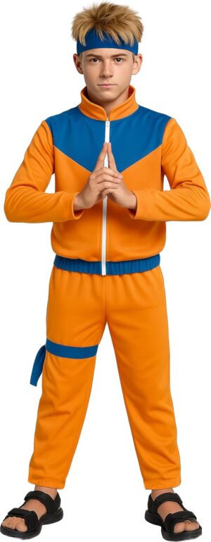 Costume Naruto classique orange style ninja