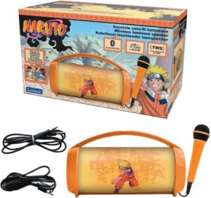 Enceinte Bluetooth lumineuse Naruto avec micro karaoké