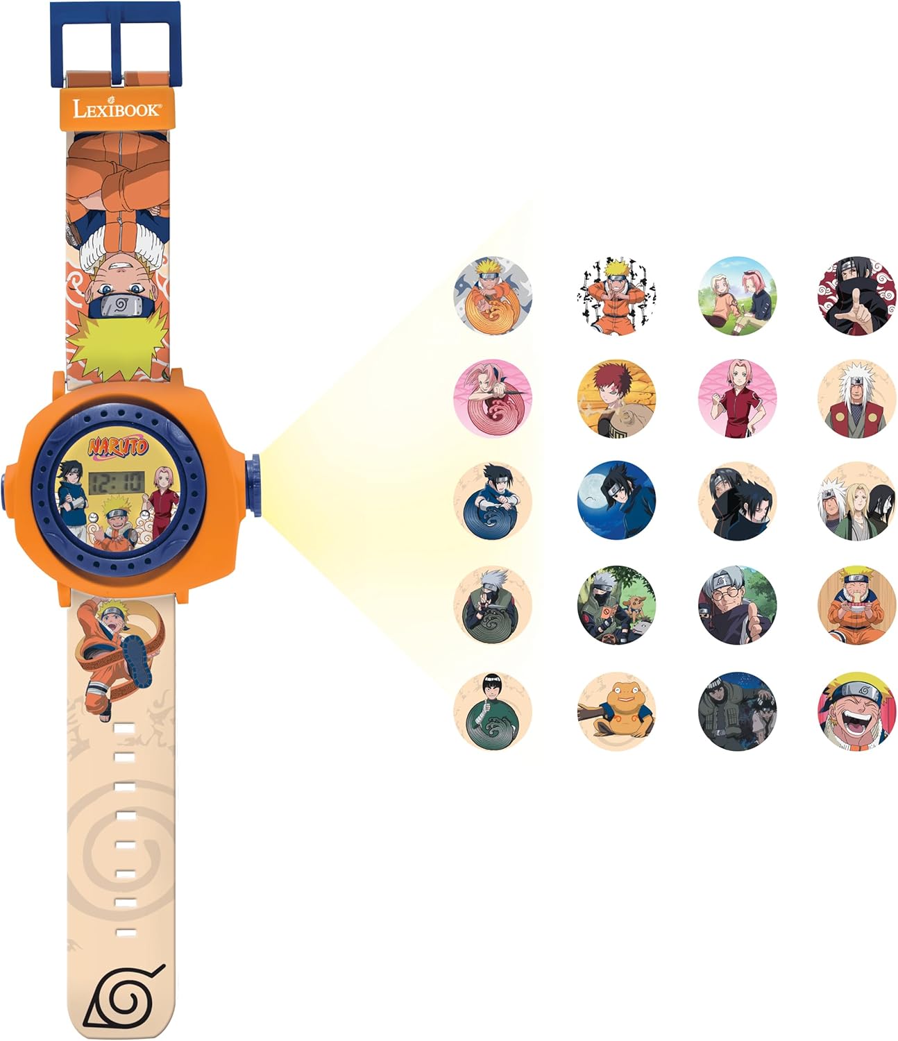 Montre digitale Naruto avec projecteur d'images et bracelet ajustable – Image 2