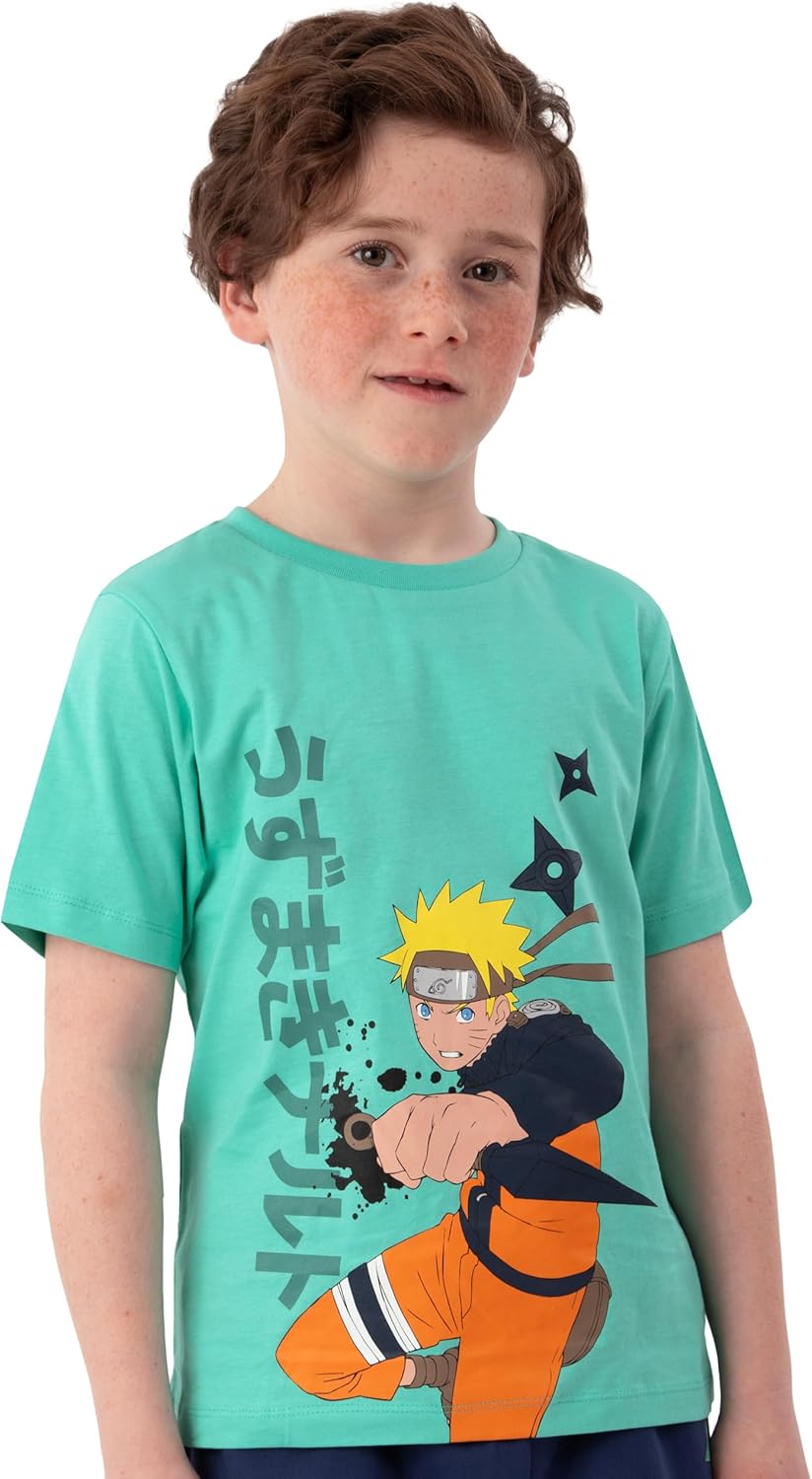 Pyjama court Naruto garçon en coton à manches courtes – Image 3