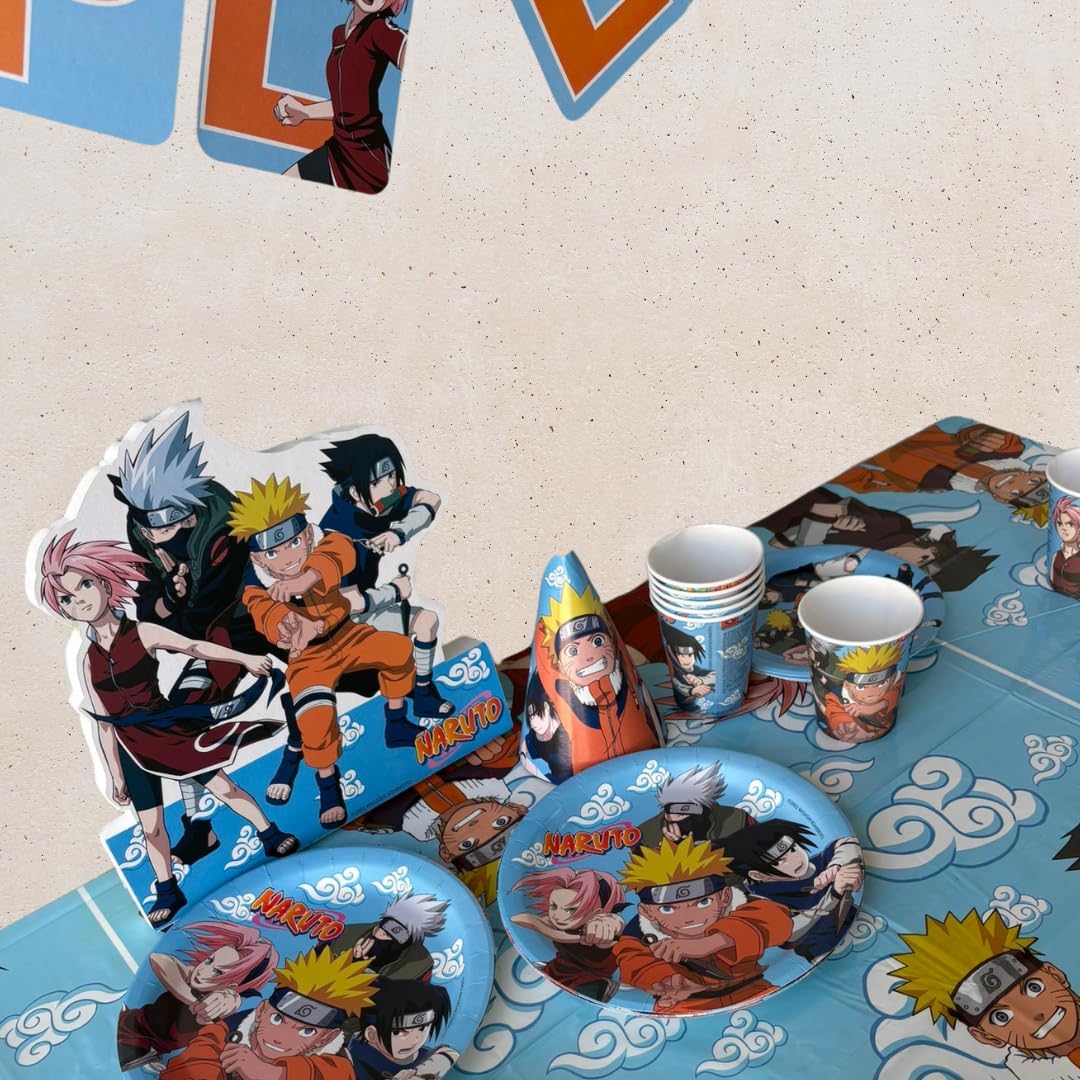 Assiettes Naruto en carton pour fête, lot de 8, 18 cm – Image 7